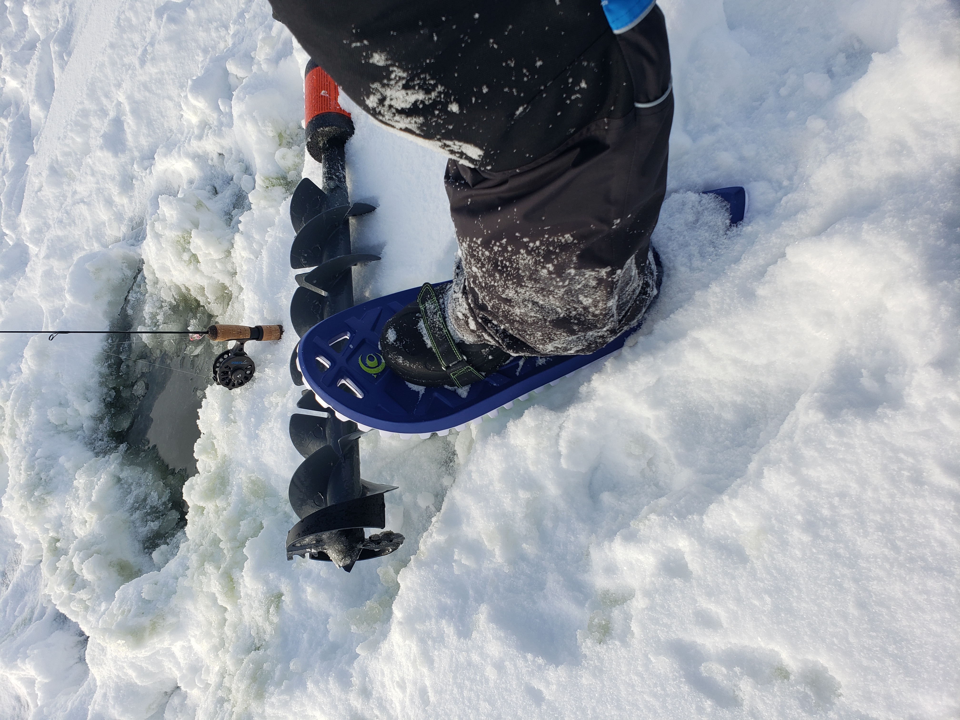 foam snowshoes and accessories for ice fishing